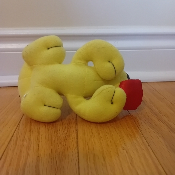 Vintage VTG Garfield Odie Dog Stuffed Animal Plush‎ Toys Small Yellow Puppy - Picture 8 of 8